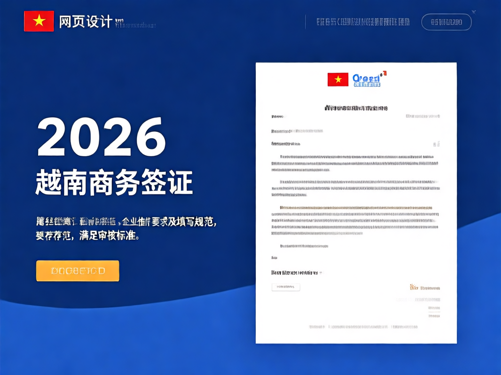 越南商务签证材料示例