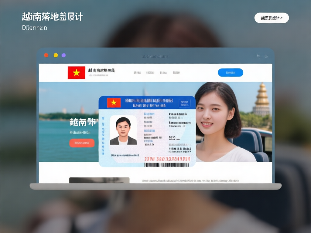 越南落地签标准照片尺寸示意图 4x6cm